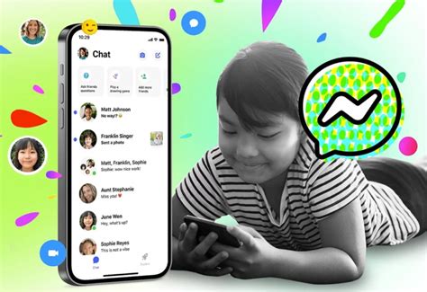 3 days ago · Made for Kids. Controlled by Parents. Parents can manage their kids' contact list, and monitor messages on the Messenger Kids app. When kids block contacts, parents are notified. Kid-friendly filters, reactions, and sound effects make video chats with friends and family even better. Parents can set usage limits when it’s bedtime, and there ... 